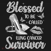 Blessed To Be Called Lung Cancer Survivor High Heels Sweatshirt thumb 3