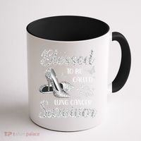 Blessed To Be Called Lung Cancer Survivor High Heels Coffee Mug thumb 1