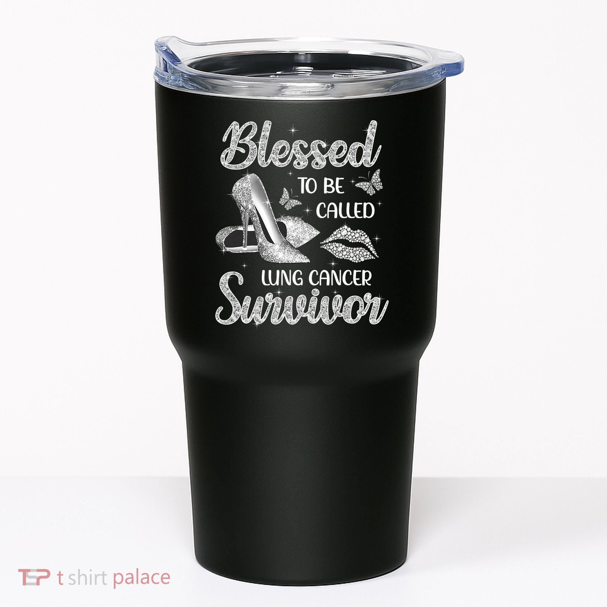 Blessed To Be Called Lung Cancer Survivor High Heels Tumbler