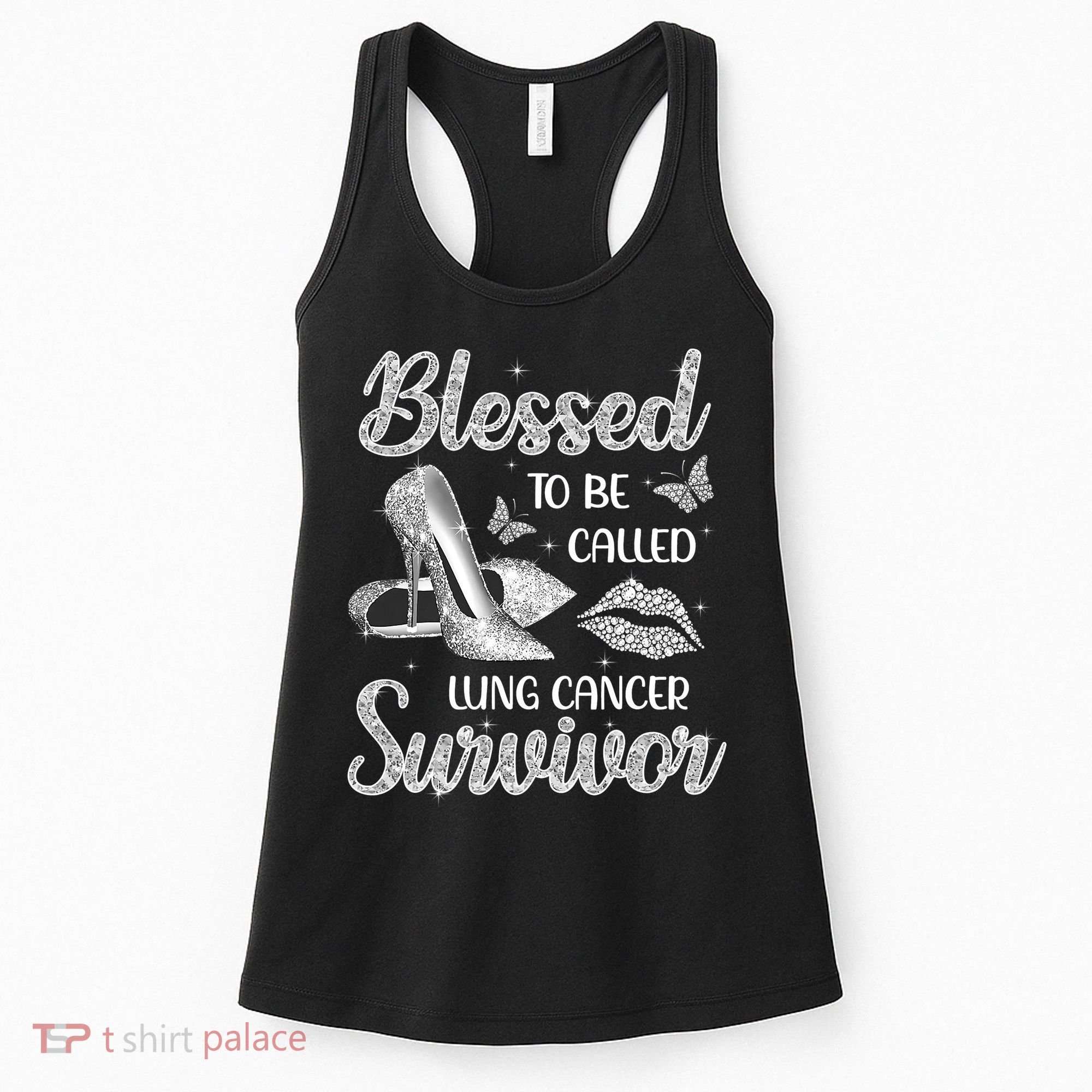 Blessed To Be Called Lung Cancer Survivor High Heels Women's Tank Top