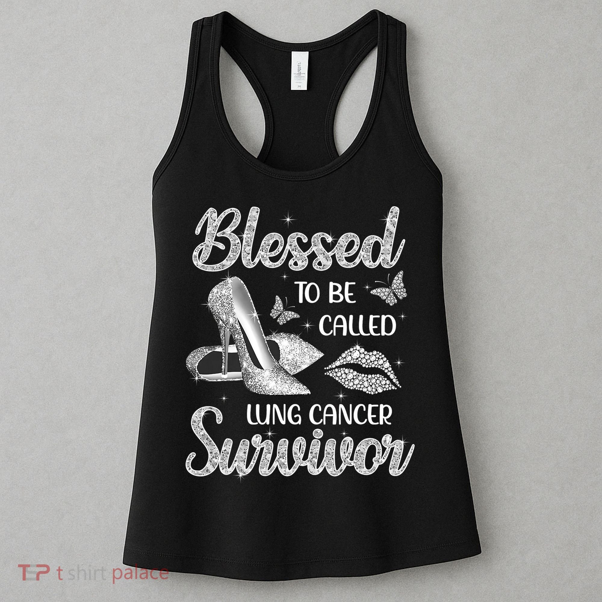 Blessed To Be Called Lung Cancer Survivor High Heels Women's Tank Top