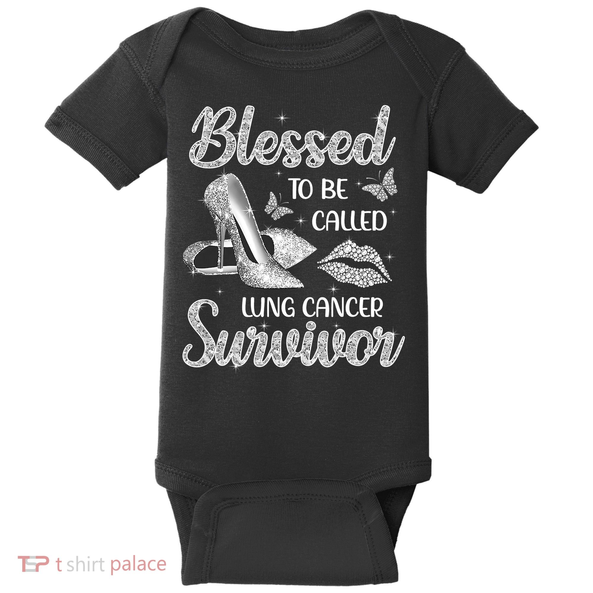 Blessed To Be Called Lung Cancer Survivor High Heels Baby Bodysuit