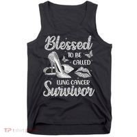 Blessed To Be Called Lung Cancer Survivor High Heels Tank Top thumb 0