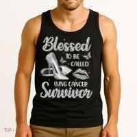 Blessed To Be Called Lung Cancer Survivor High Heels Tank Top thumb 3