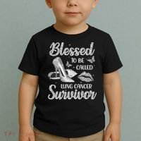 Blessed To Be Called Lung Cancer Survivor High Heels Toddler T-Shirt thumb 2