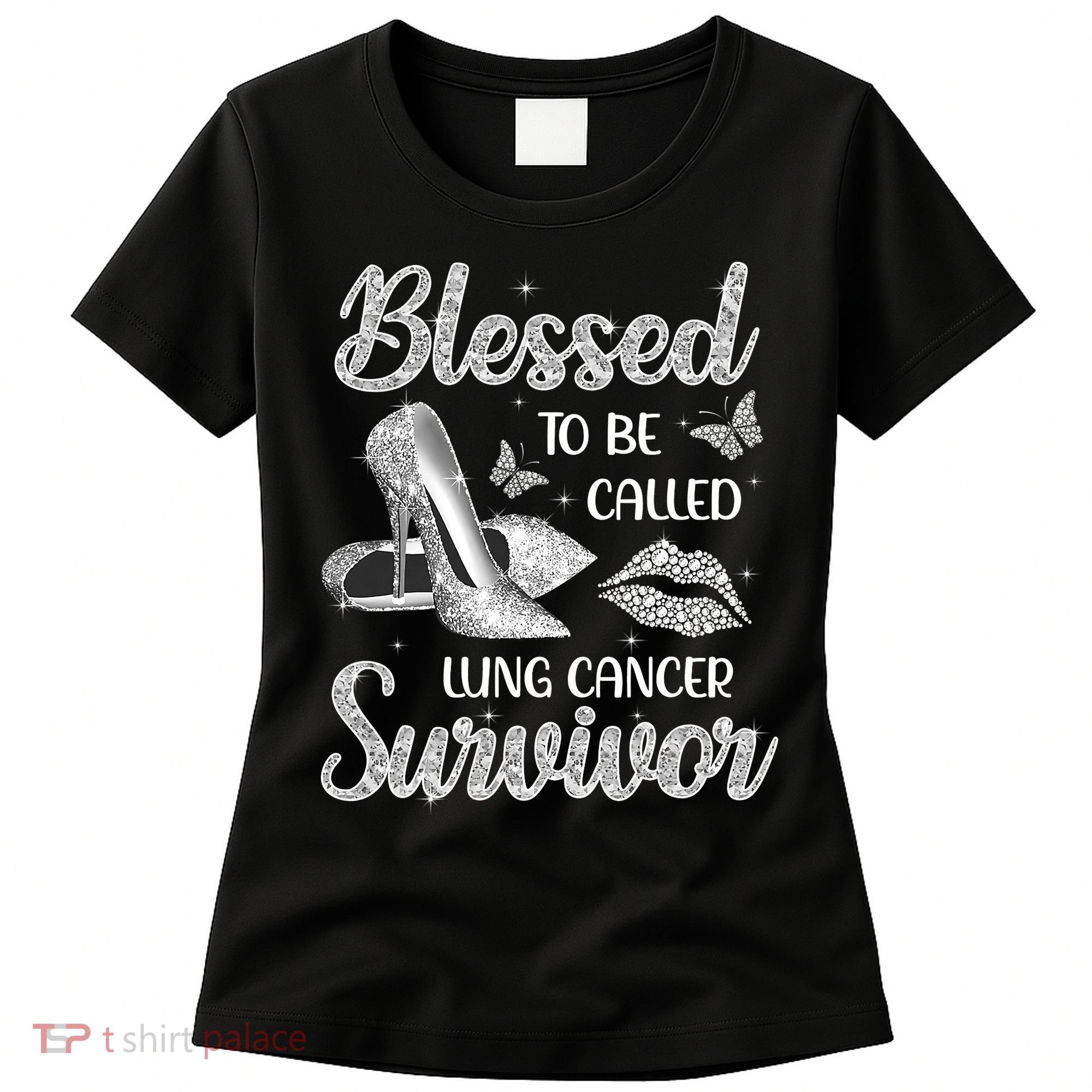 Blessed To Be Called Lung Cancer Survivor High Heels Women's T-Shirt