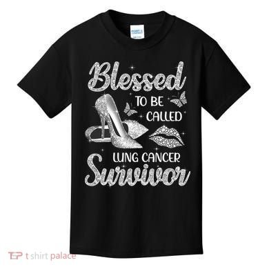 Blessed To Be Called Lung Cancer Survivor High Heels Kids T-Shirt