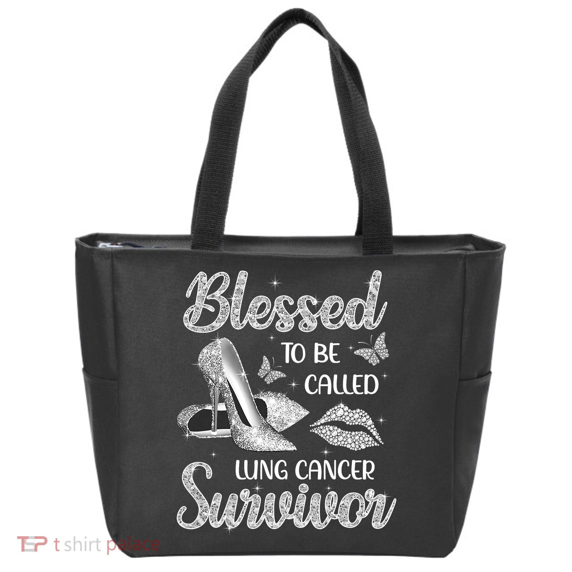 Blessed To Be Called Lung Cancer Survivor High Heels Tote Bag
