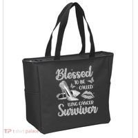 Blessed To Be Called Lung Cancer Survivor High Heels Tote Bag thumb 2