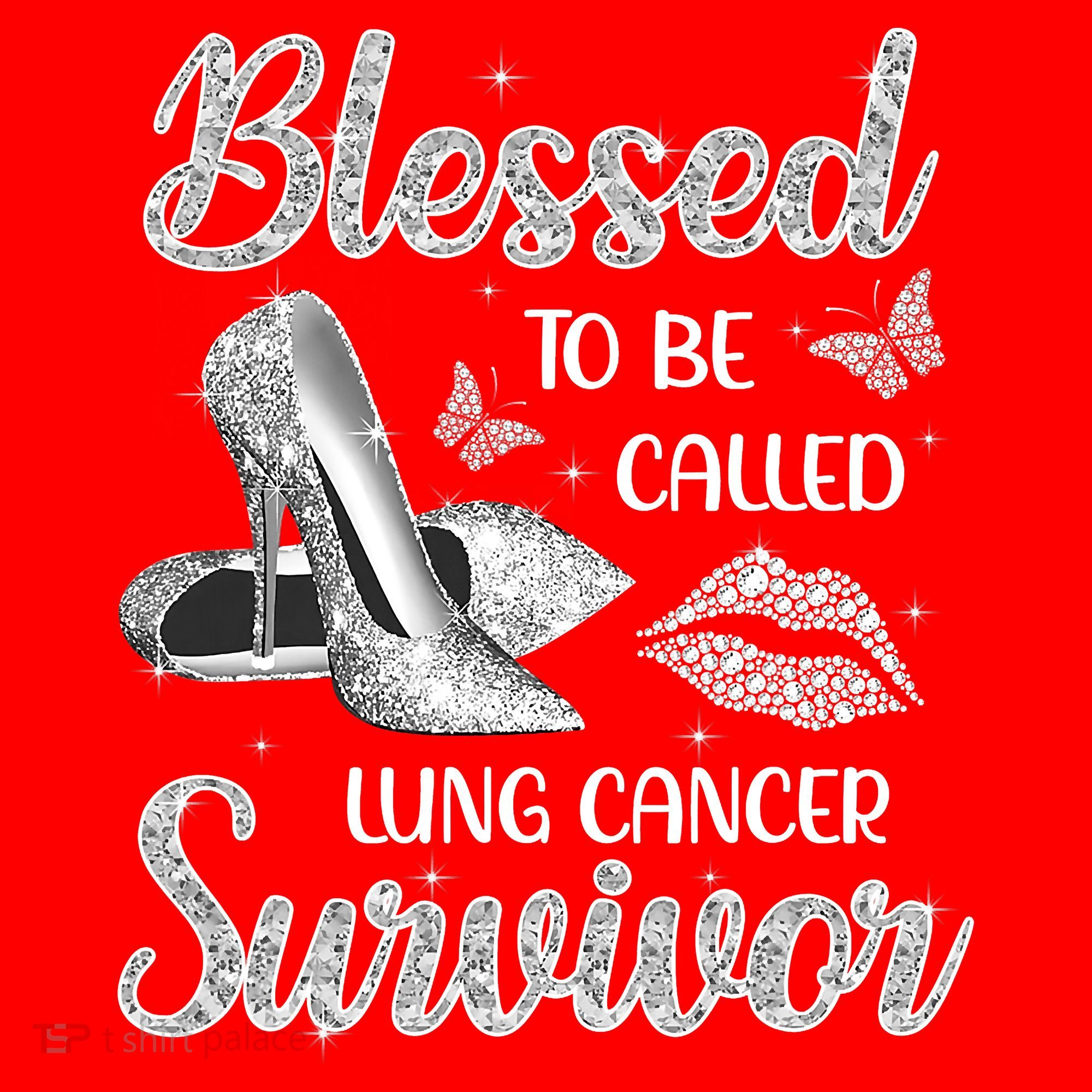 Blessed To Be Called Lung Cancer Survivor High Heels Santa Hat