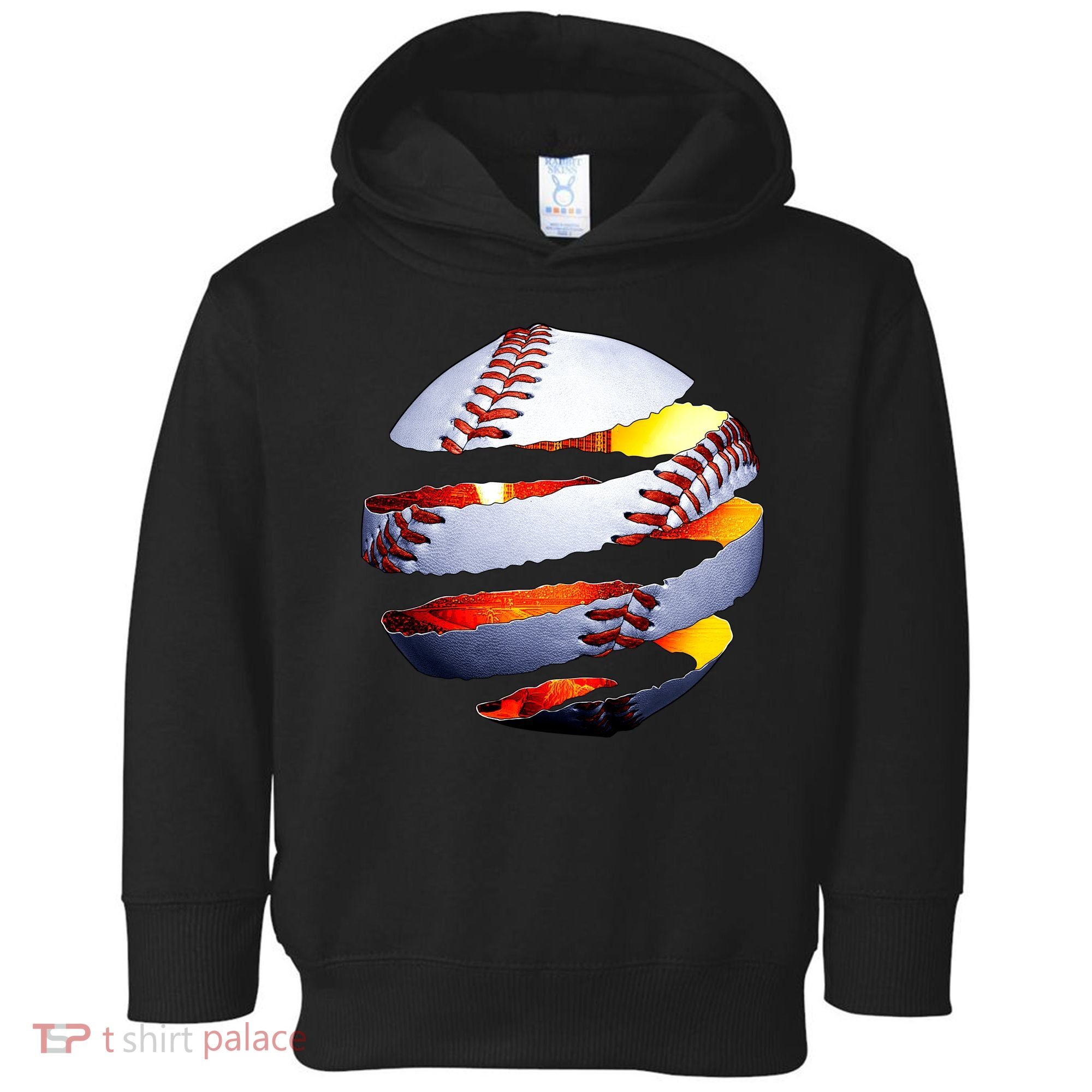 Baseball Tear Toddler Hoodie