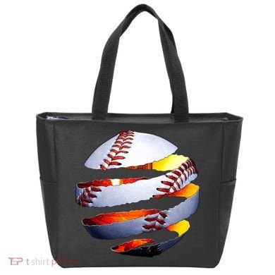 Baseball Tear Tote Bag