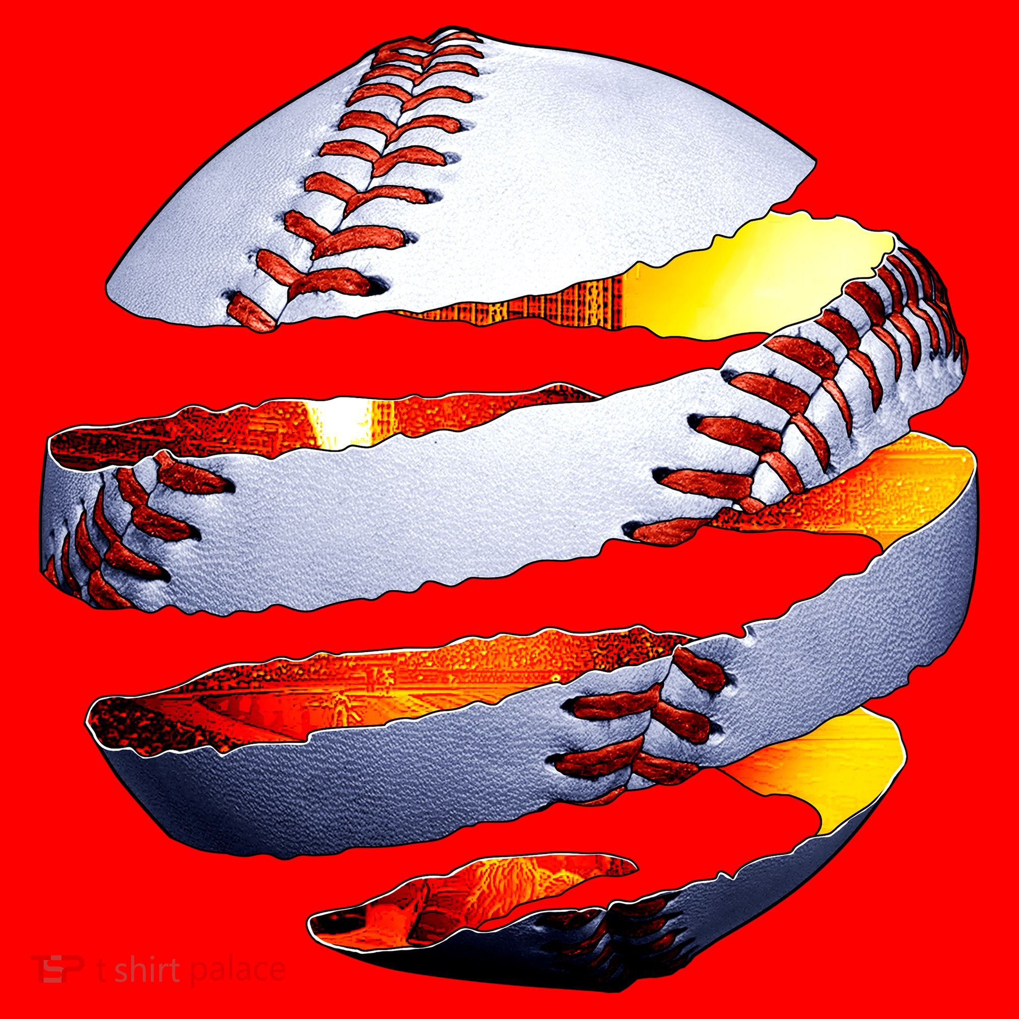 Baseball Tear Santa Hat