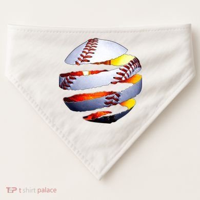 Baseball Tear USA-Made Doggie Bandana