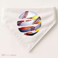 Baseball Tear USA-Made Doggie Bandana thumb 0