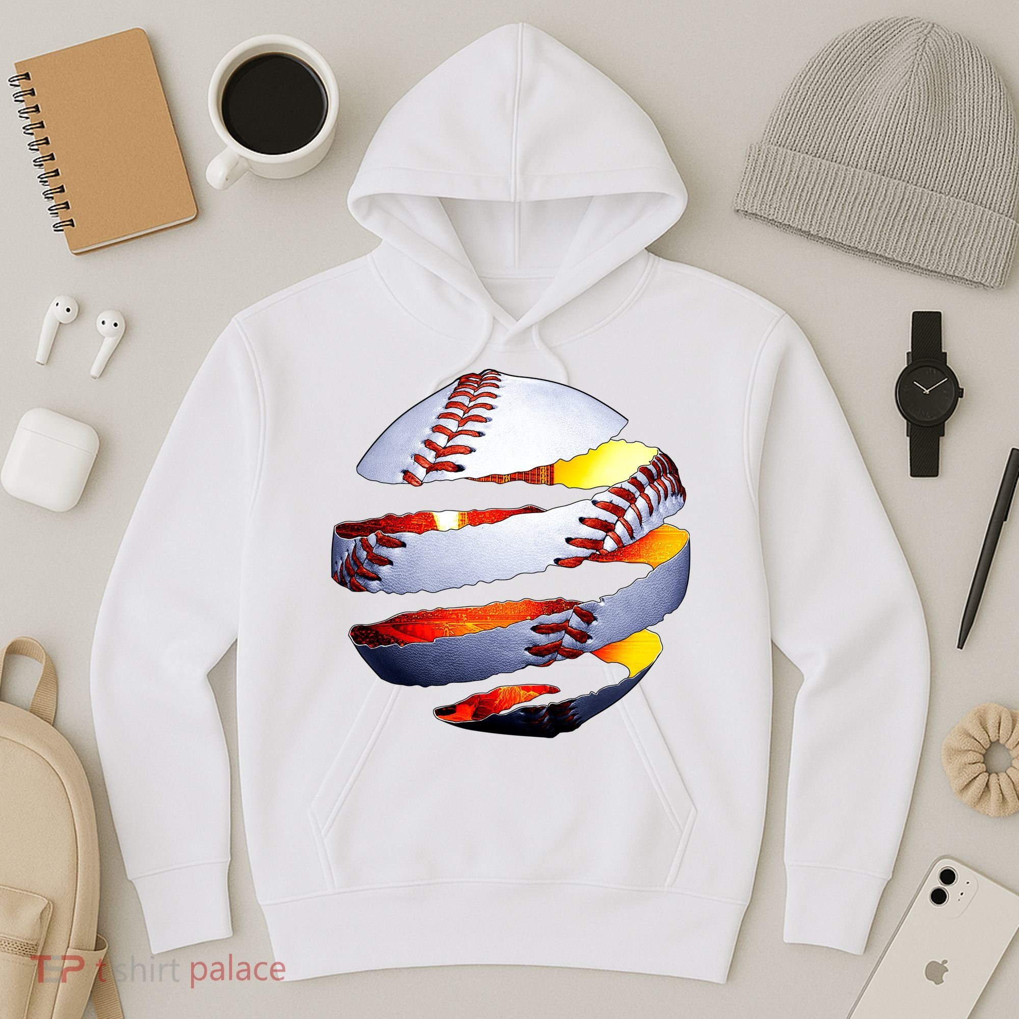 Baseball Tear Hoodie