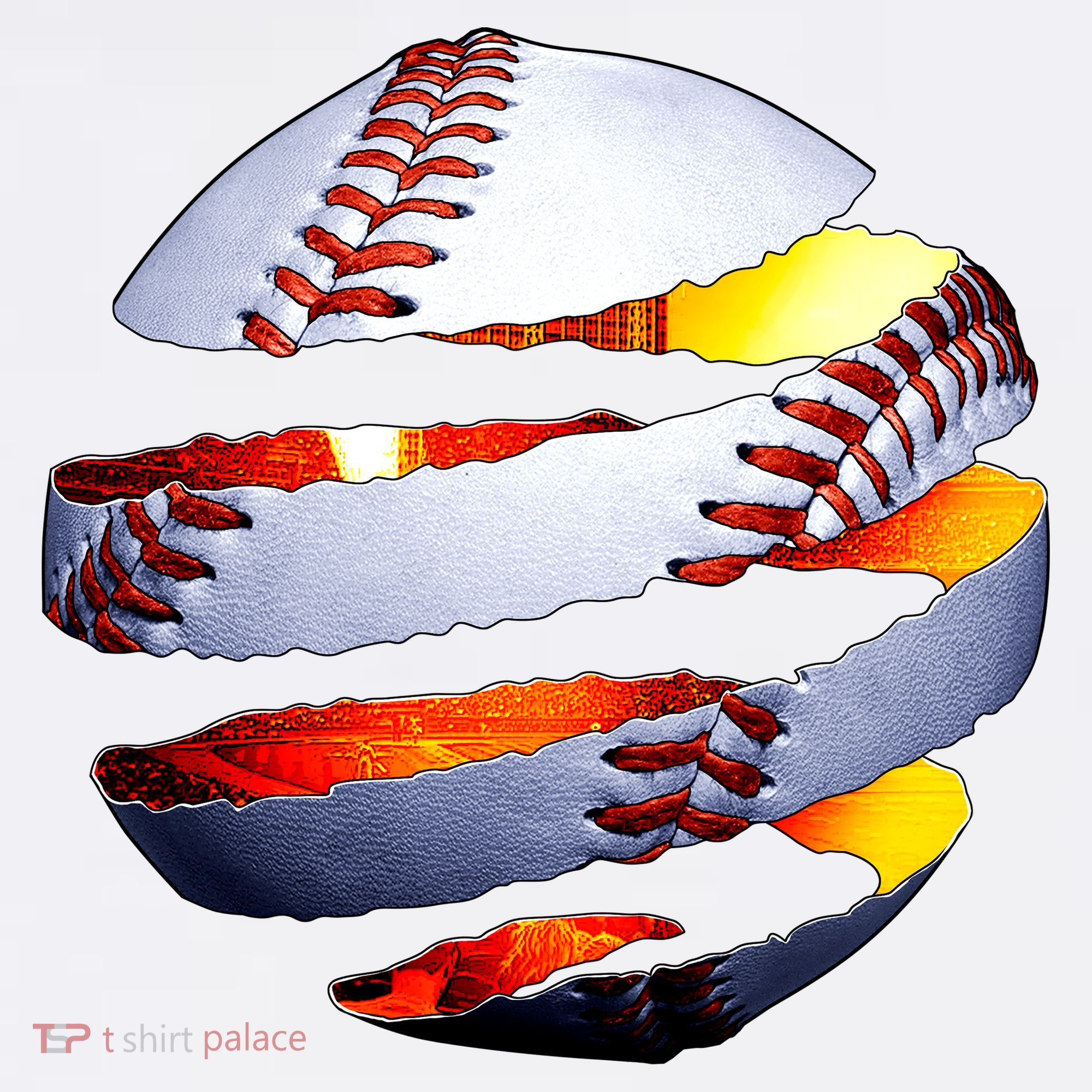 Baseball Tear T-Shirt