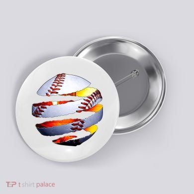 Baseball Tear Button