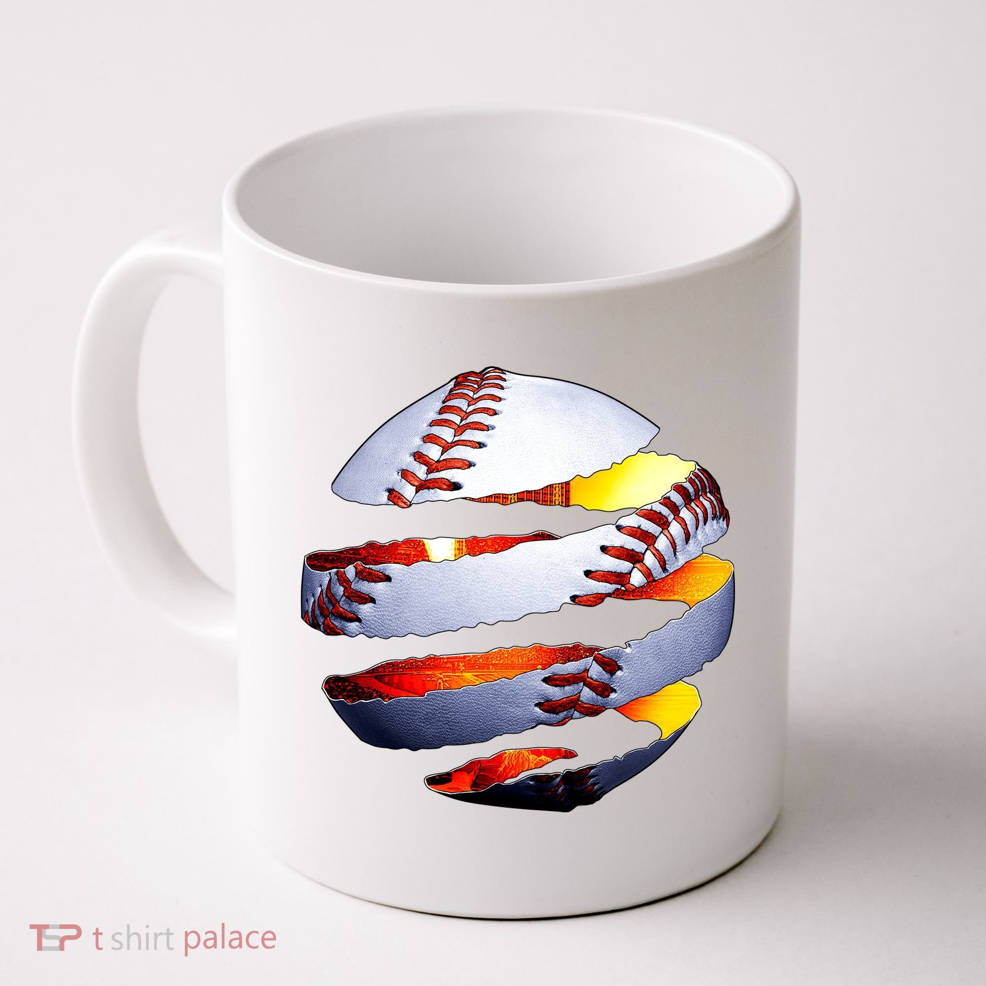 Baseball Tear Coffee Mug