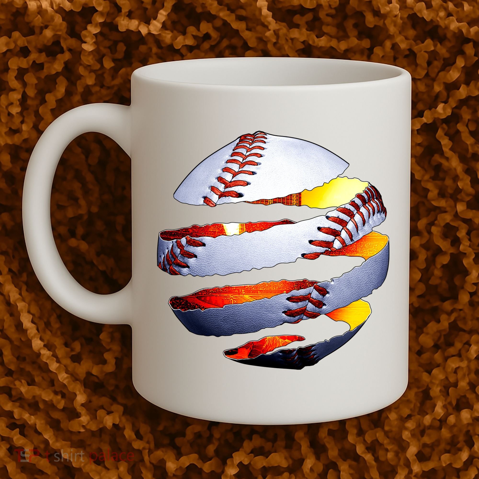 Baseball Tear Coffee Mug