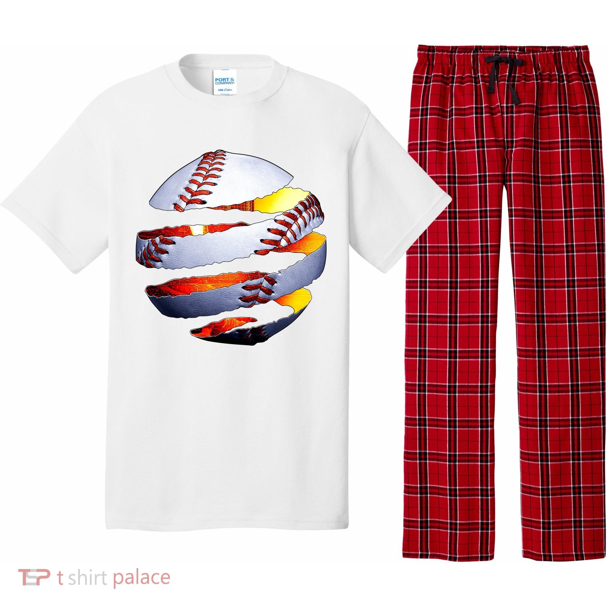 Baseball Tear Pajama Set