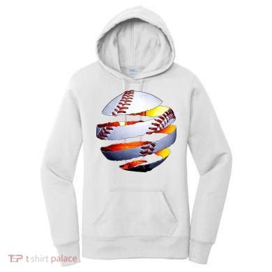 Baseball Tear Women's Hoodie