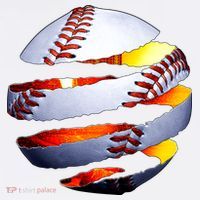 Baseball Tear Women's Hoodie thumb 2