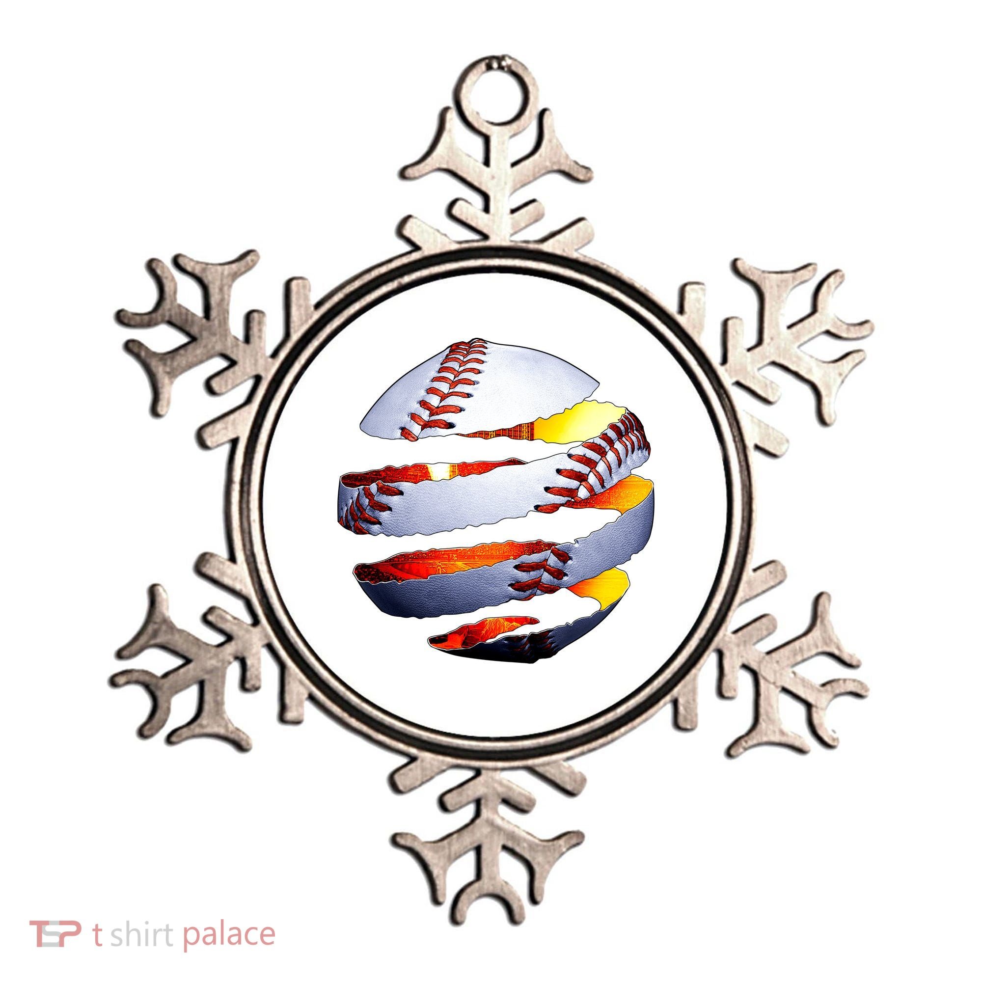 Baseball Tear Ornament