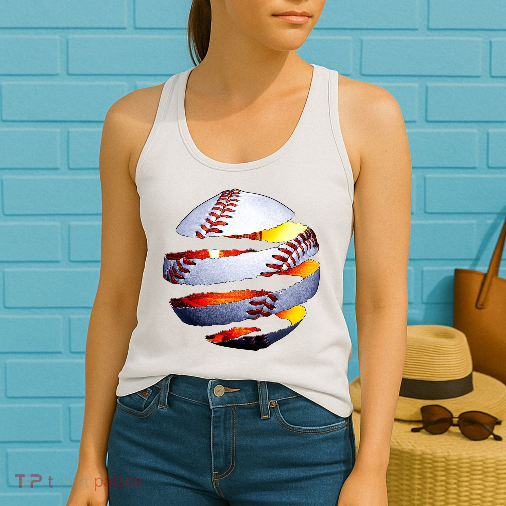 Baseball Tear Women's Tank Top