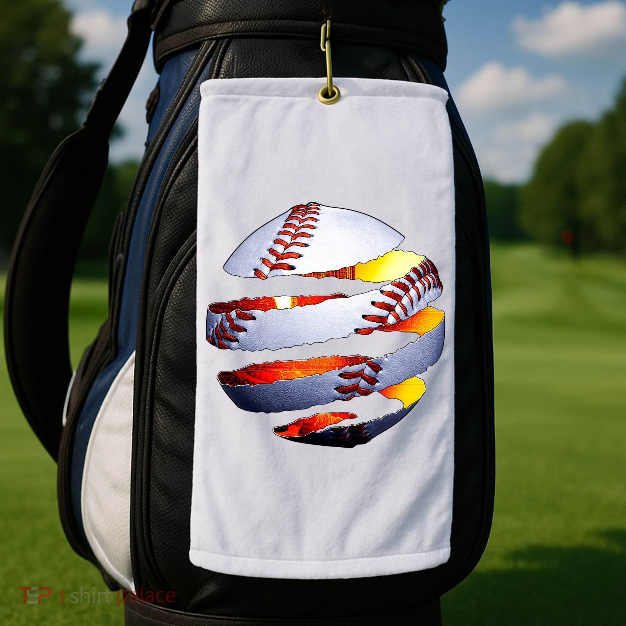 Baseball Tear Golf Towel
