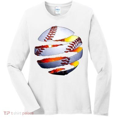 Baseball Tear Women's Long Sleeve Shirt