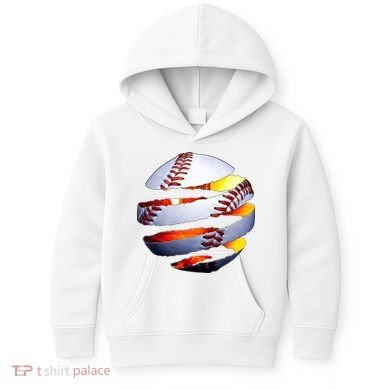 Baseball Tear Kids Hoodie