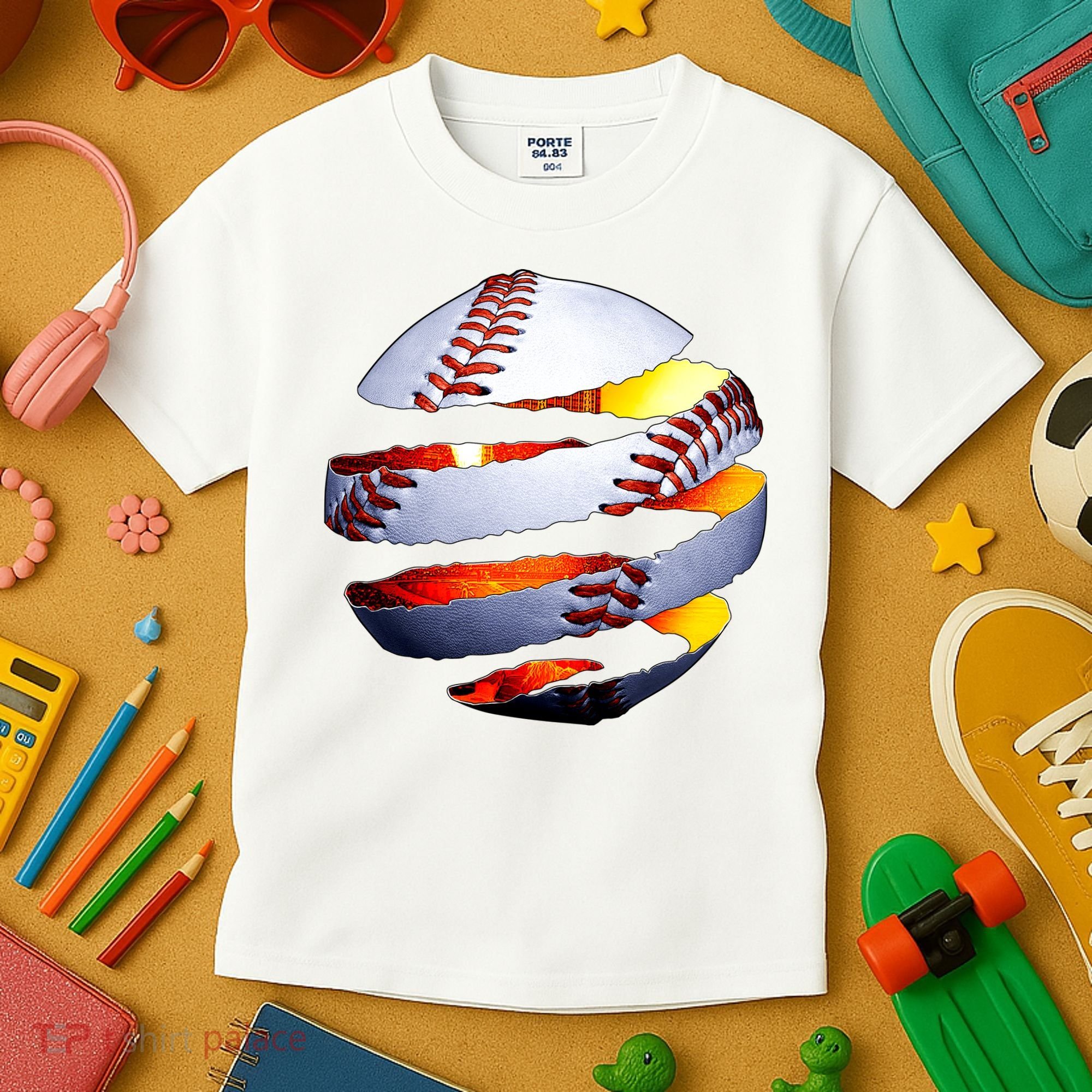 Baseball Tear Kids T-Shirt