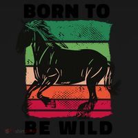Born To Be Wild Horse Toddler Hoodie thumb 2