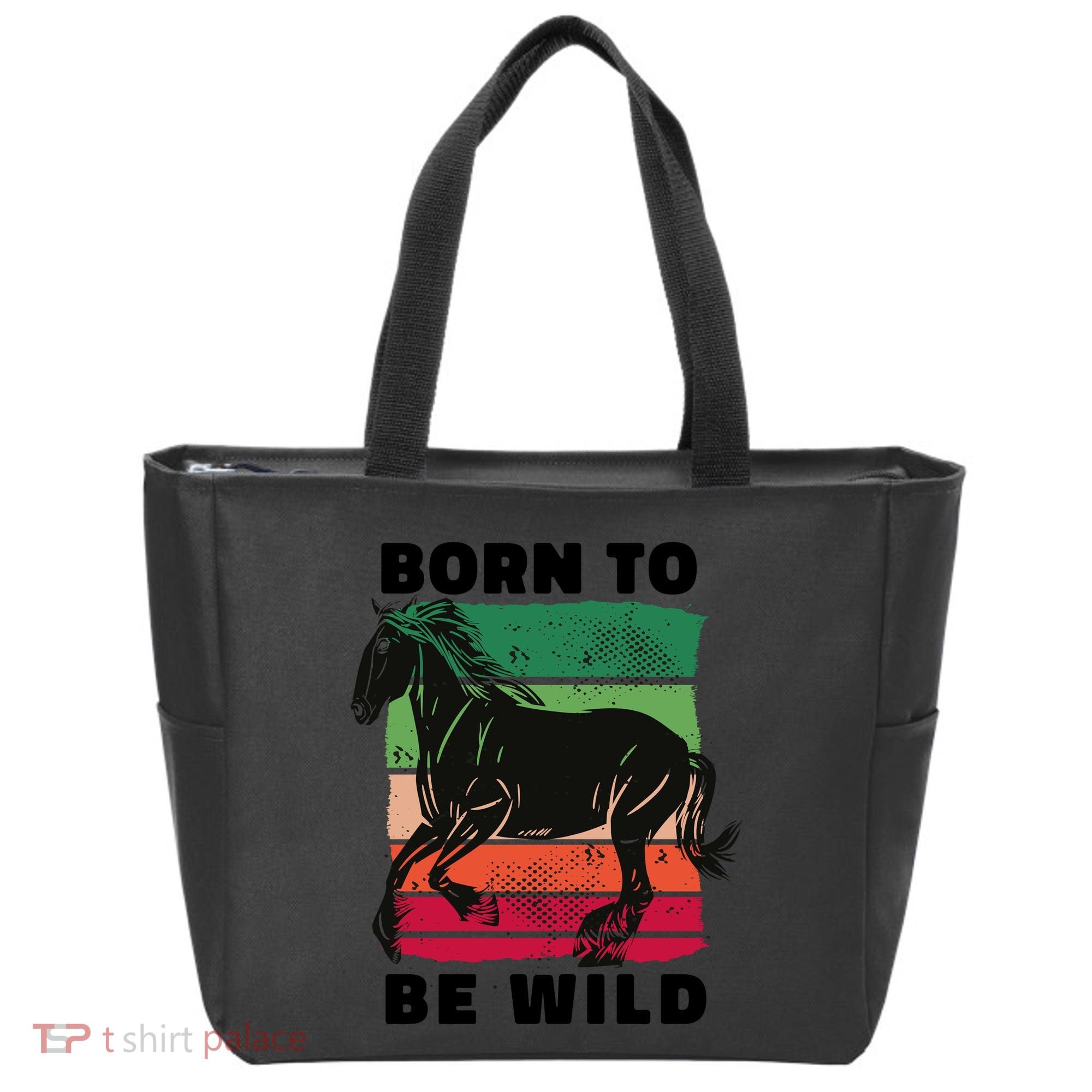 Born To Be Wild Horse Tote Bag