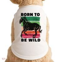 Born To Be Wild Horse Doggie Tank thumb 0
