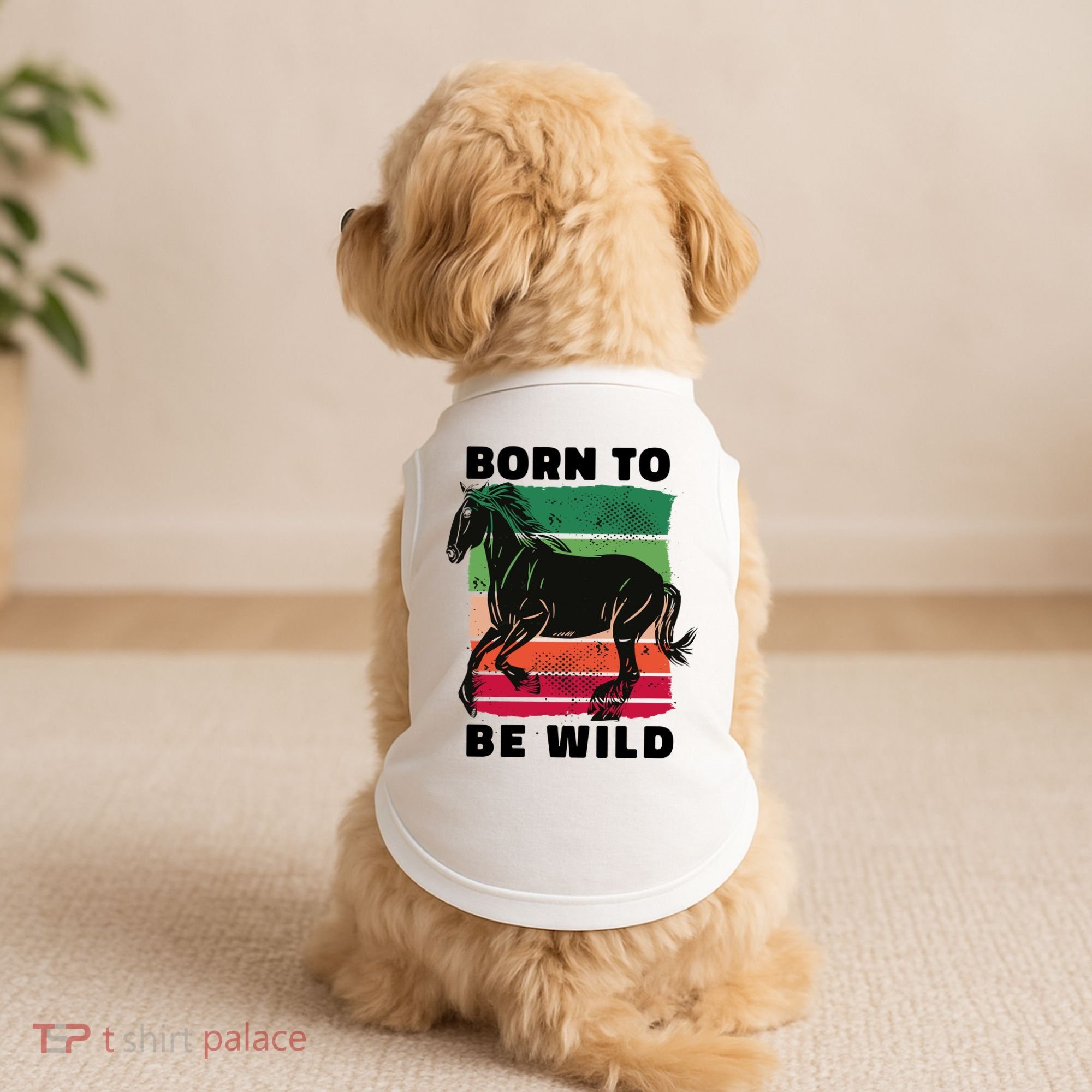 Born To Be Wild Horse Doggie Tank