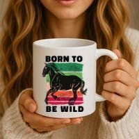Born To Be Wild Horse Coffee Mug thumb 3