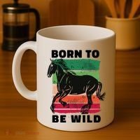 Born To Be Wild Horse Coffee Mug thumb 4