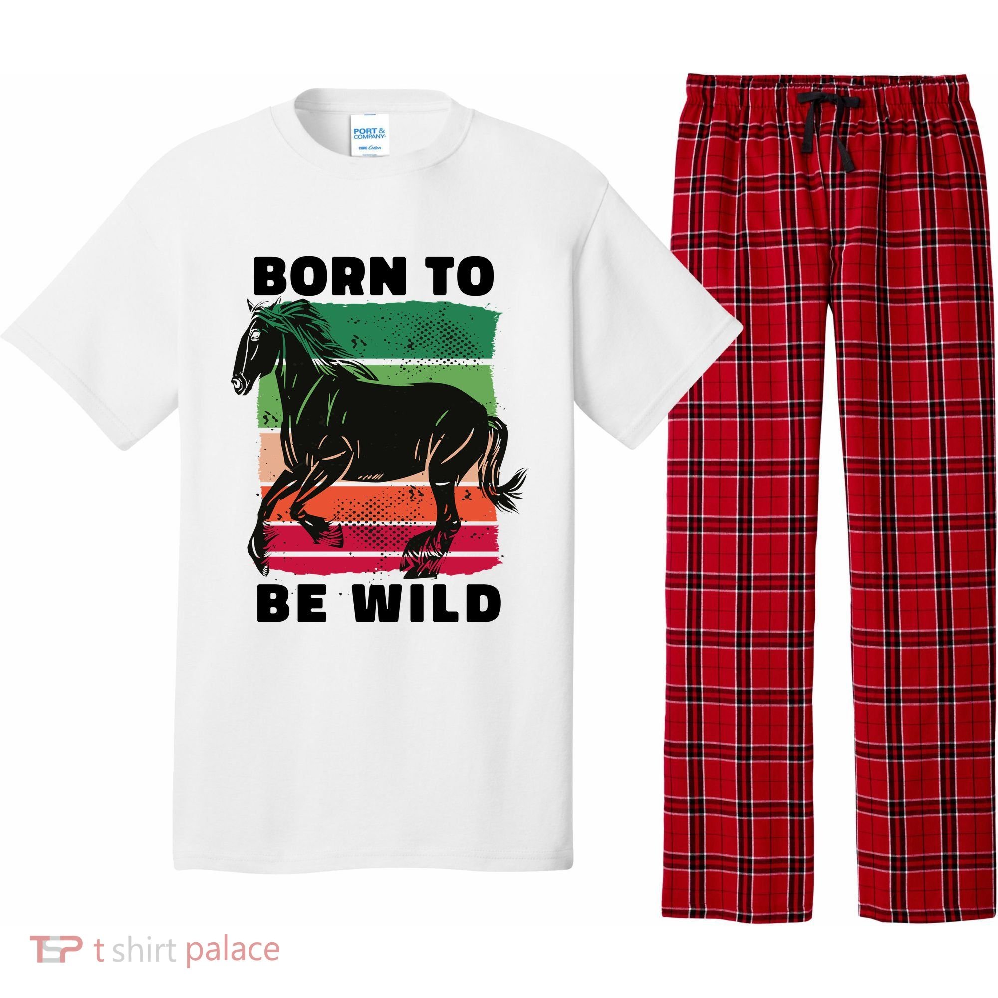 Born To Be Wild Horse Pajama Set