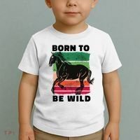 Born To Be Wild Horse Toddler T-Shirt thumb 2