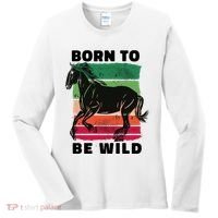 Born To Be Wild Horse Women's Long Sleeve Shirt thumb 0