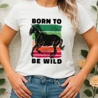 Born To Be Wild Horse Women's T-Shirt thumb 2
