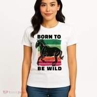 Born To Be Wild Horse Women's T-Shirt thumb 4