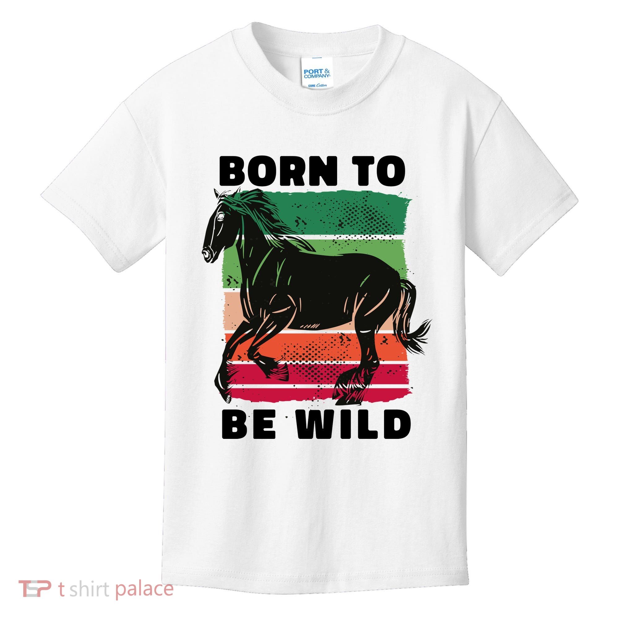 Born To Be Wild Horse Kids T-Shirt