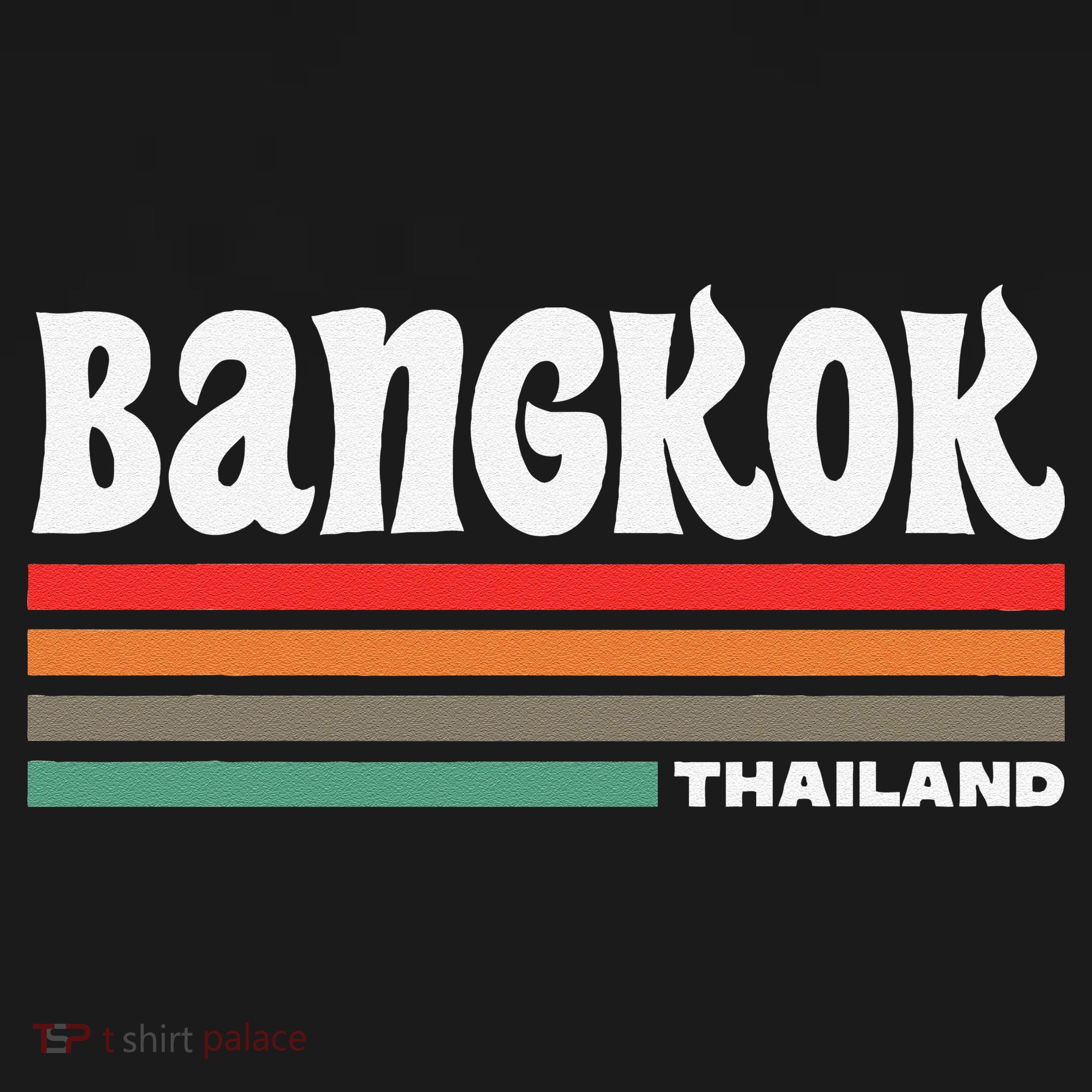 Bangkok Thailand City Bangkok Vacation Travel Retro Women's Tank Top