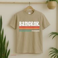 Bangkok Thailand City Bangkok Vacation Travel Retro T-Shirt thumb 2