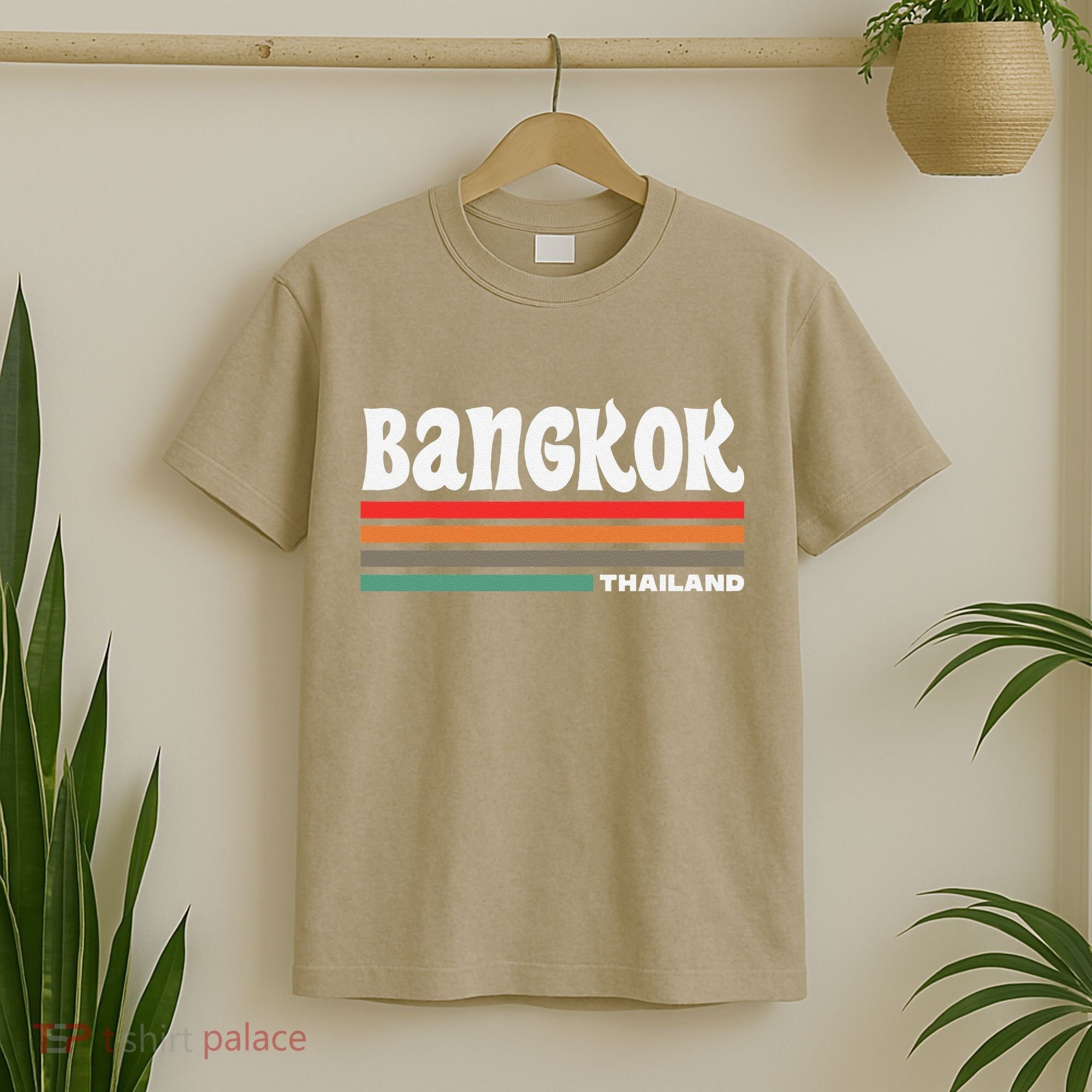 Bangkok Thailand City Bangkok Vacation Travel Retro T-Shirt