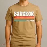 Bangkok Thailand City Bangkok Vacation Travel Retro T-Shirt thumb 3