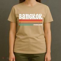 Bangkok Thailand City Bangkok Vacation Travel Retro T-Shirt thumb 4